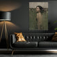 Woman In Water Canvas Painting, Between Water And Flowers Wall Art Decor, Poster Gift For Moody Feminine Bedroom