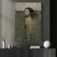 Woman In Water Canvas Painting, Between Water And Flowers Wall Art Decor, Poster Gift For Moody Feminine Bedroom