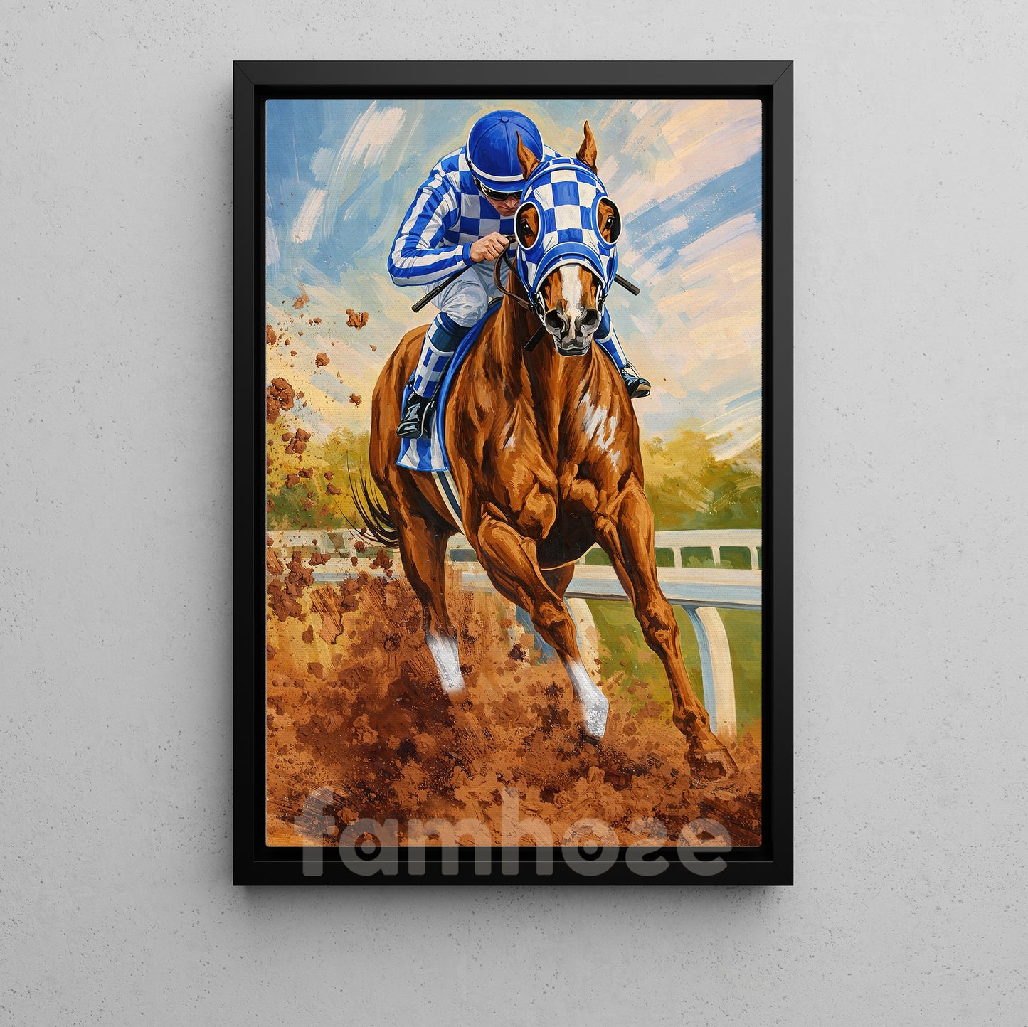 Secretariat Canvas Painting, 1973 Triple Crown Winner Wall Art Decor, Poster Gift For Horse Racing Lovers