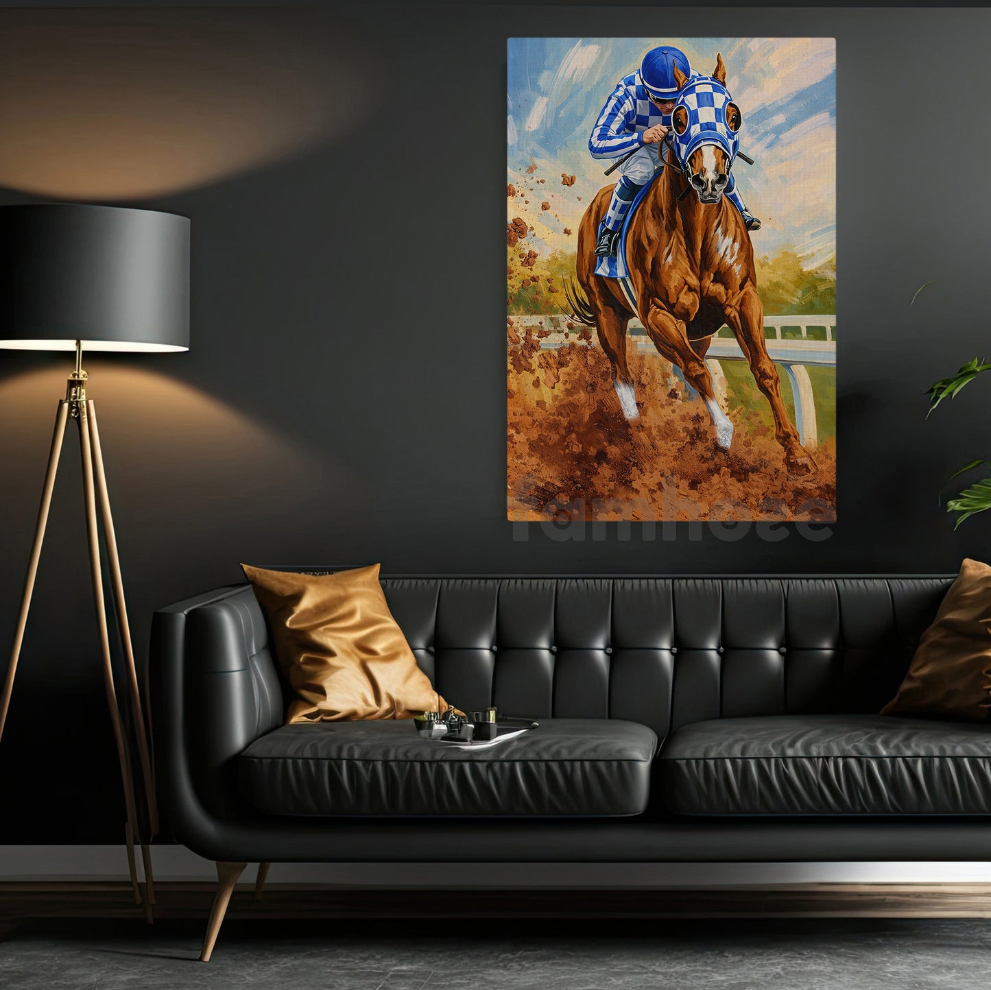 Secretariat Canvas Painting, 1973 Triple Crown Winner Wall Art Decor, Poster Gift For Horse Racing Lovers