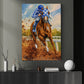 Secretariat Canvas Painting, 1973 Triple Crown Winner Wall Art Decor, Poster Gift For Horse Racing Lovers