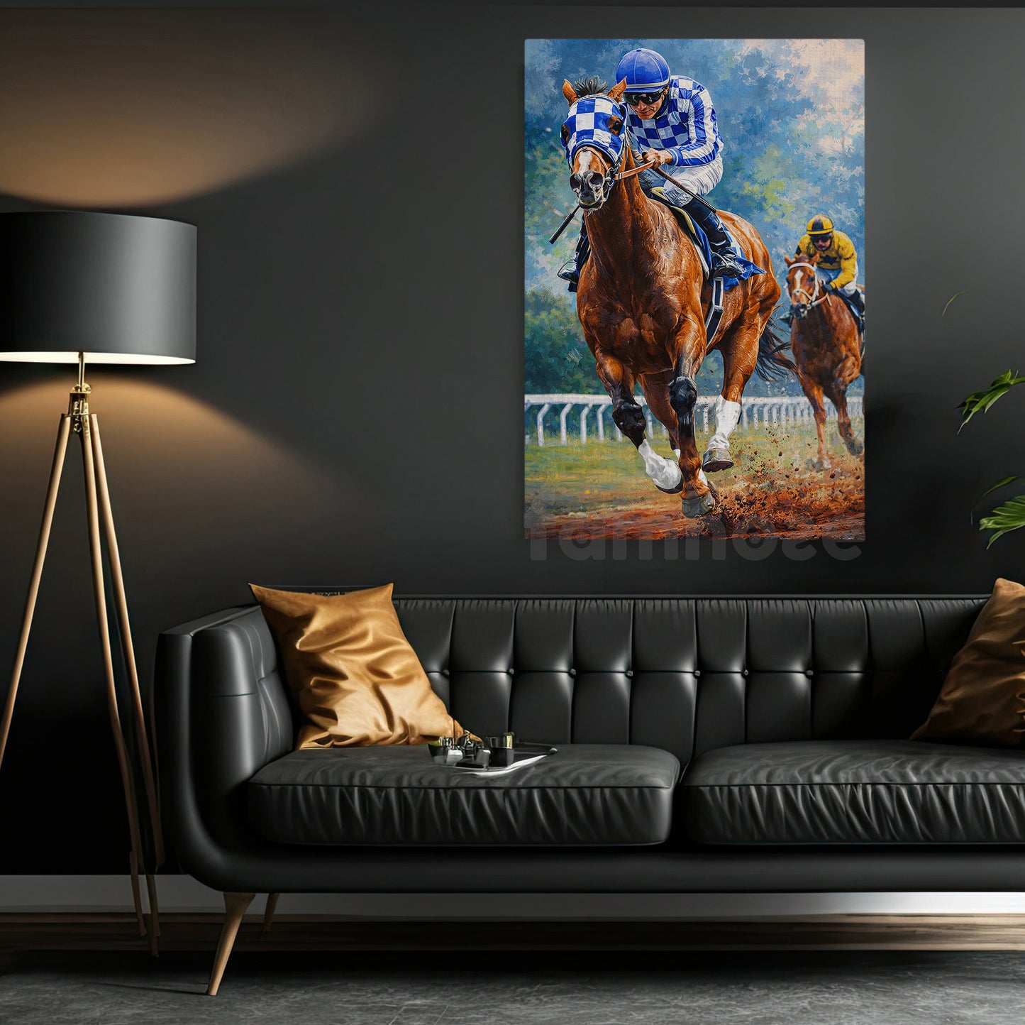 Secretariat Canvas Painting, 1973 Triple Crown Winner Wall Art Decor, Poster Gift For Horse Racing Lovers