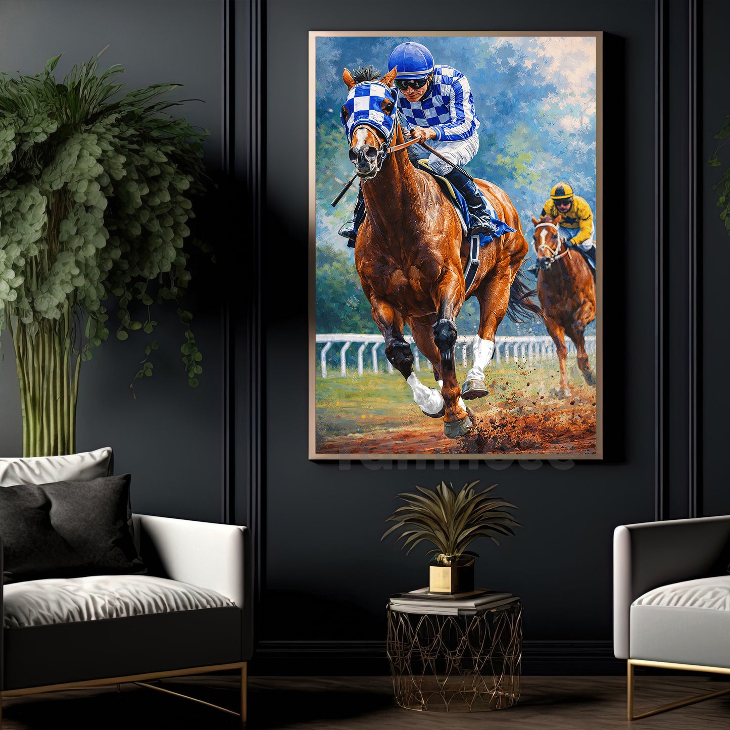 Secretariat Canvas Painting, 1973 Triple Crown Winner Wall Art Decor, Poster Gift For Horse Racing Lovers