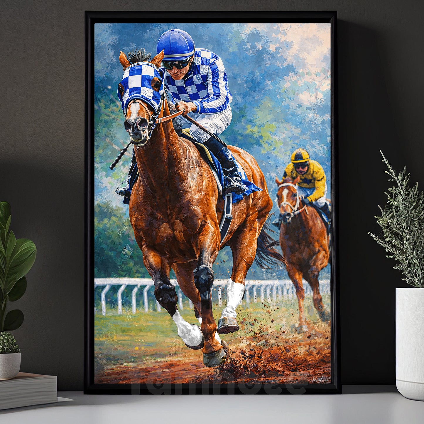 Secretariat Canvas Painting, 1973 Triple Crown Winner Wall Art Decor, Poster Gift For Horse Racing Lovers