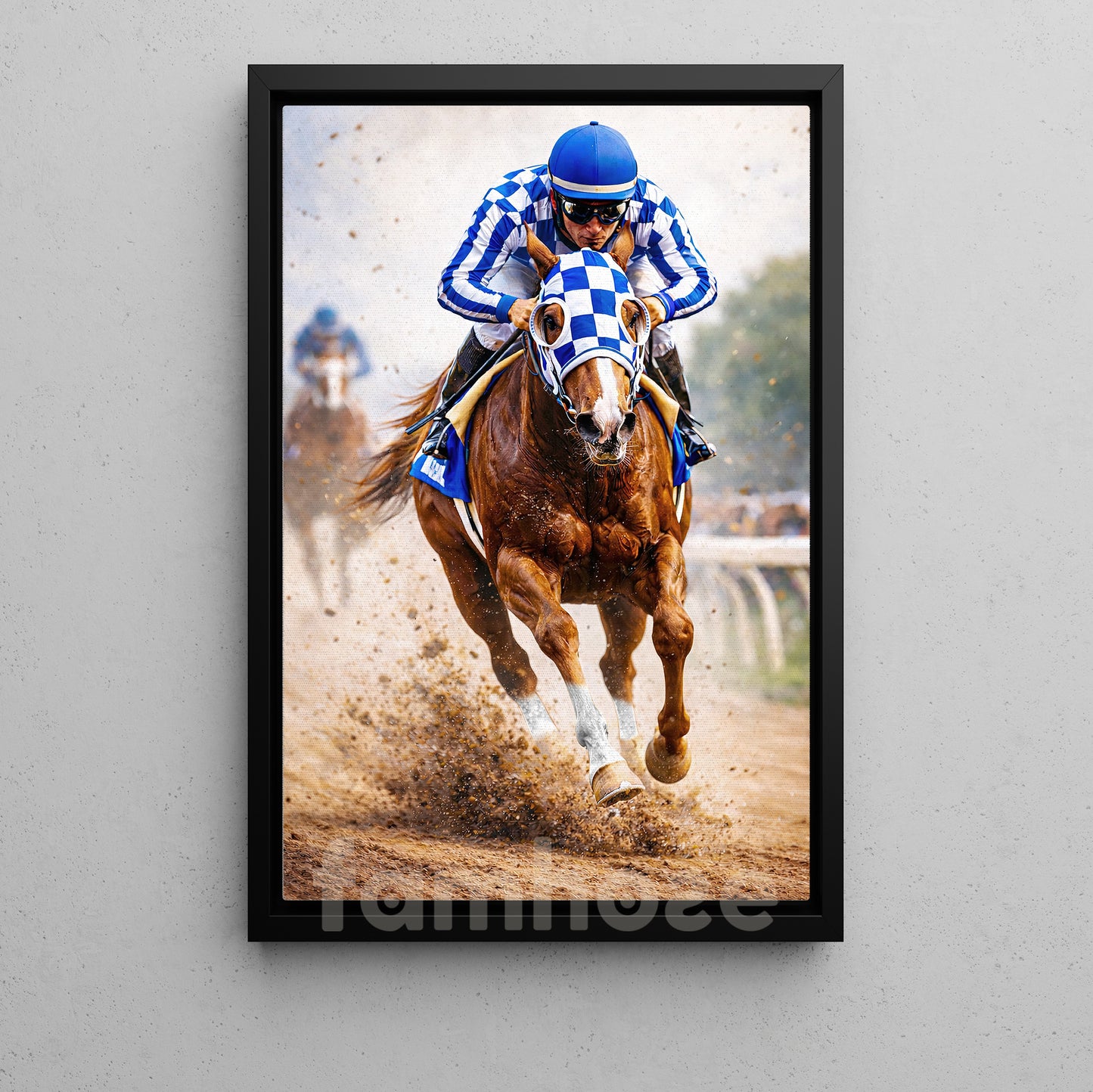 Secretariat Canvas Painting, 1973 Triple Crown Champion Wall Art Decor, Poster Gift For Horse Racing Lovers
