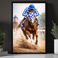 Secretariat Canvas Painting, 1973 Triple Crown Champion Wall Art Decor, Poster Gift For Horse Racing Lovers