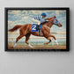 Secretariat Canvas Painting, 1973 Triple Crown Champion Wall Art Decor, Poster Gift For Horse Racing Lovers