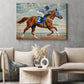 Secretariat Canvas Painting, 1973 Triple Crown Champion Wall Art Decor, Poster Gift For Horse Racing Lovers