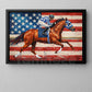 Secretariat Canvas Painting, The Patriot's Gallop With Secretariat, Jockey Wall Art Decor, Poster Gift For Horse Racing Lovers