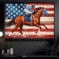 Secretariat Canvas Painting, The Patriot's Gallop With Secretariat, Jockey Wall Art Decor, Poster Gift For Horse Racing Lovers