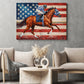 Secretariat Canvas Painting, The Patriot's Gallop With Secretariat, Jockey Wall Art Decor, Poster Gift For Horse Racing Lovers