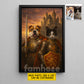Personalized Victorian Dog & Cat Canvas Painting, Custom Medieval Pet Portrait Wall Art Decor, Poster Gift For Dog Lover, Cat Lovers