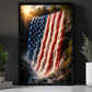 July 4th Canvas Painting, American Flag Waterfall Wall Art Decor, Poster Independence Day Gift For American Lover