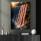 July 4th Canvas Painting, American Flag Waterfall Wall Art Decor, Poster Independence Day Gift For American Lover
