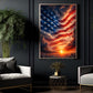 July 4th Canvas Painting, Liberty Sky Wave Wall Art Decor, Poster Independence Day Gift For American Lover