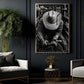 Cowboy Canvas Painting, Built By Dust And Grit Cowboy Western Wall Art Decor, Poster Gift For Cowboys