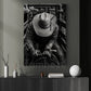 Cowboy Canvas Painting, Built By Dust And Grit Cowboy Western Wall Art Decor, Poster Gift For Cowboys