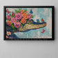 Floral Alligator Canvas Painting, Tropical Gator Wall Art Decor, Poster Gift For Crocodile Lovers