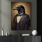 The Raven's Regalia, Victorian Raven Canvas Painting, Victorian Animal Wall Art Decor, Poster Gift For Raven Lovers