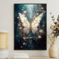 Nature-inspired Fantasy, Butterfly Canvas Painting, Forest Wall Art Decor - Poster Gift For Butterfly Lovers