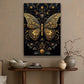 Golden Butterfly, Victorian Canvas Painting, Mystery Wall Art Decor, Poster Gift For Butterfly Lovers