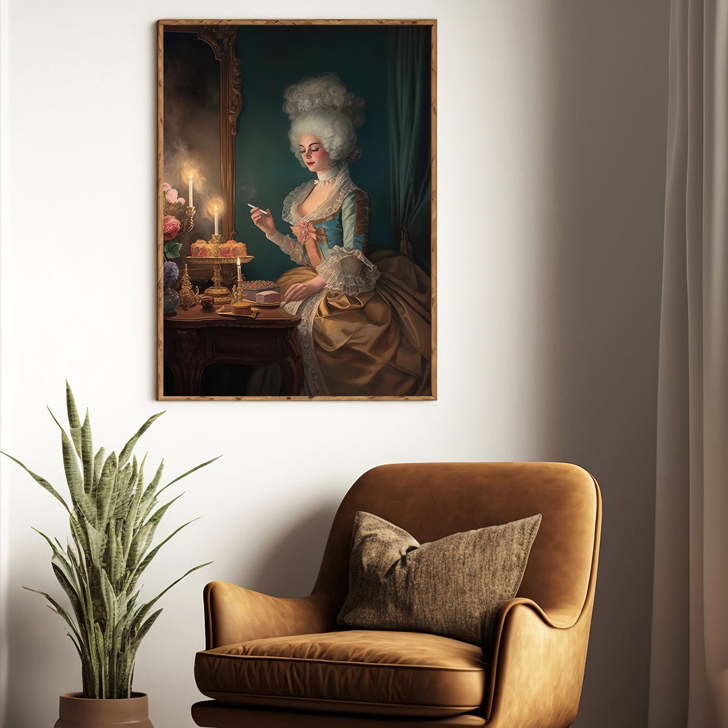 Elegant Historical Women, Victorian Canvas Painting, Women Wall Art Decor, Mythical Queen Poster Gift