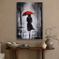 Lady Under The Rain, Women Canvas Painting, Wall Art Decor, Morden Women Poster Gift