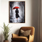Lady Under The Rain, Women Canvas Painting, Wall Art Decor, Morden Women Poster Gift