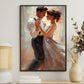 Romantic Dance Couple, Victorian Canvas Painting, Love Wall Art Decor, Poster Gift For Dance Lovers