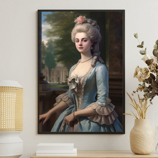 Mythical Queen Portrait, Victorian Canvas Painting, Women Wall Art Decor, Queen Poster Gift