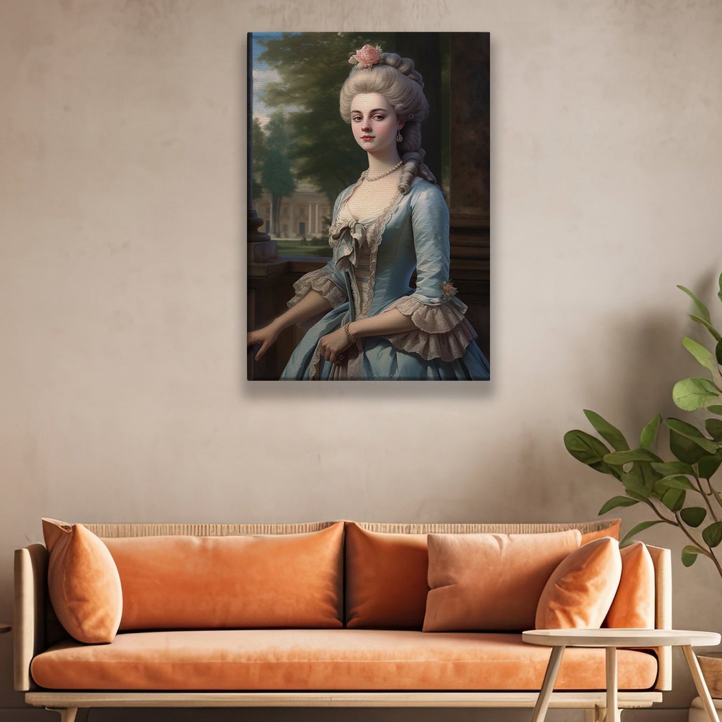 Mythical Queen Portrait, Victorian Canvas Painting, Women Wall Art Decor, Queen Poster Gift