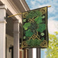 Shamrock And Celtic Knot, St Patrick's Day Garden Flag & House Flag Gift, St Patricks Day Irish Outdoor Decoration