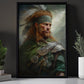 Portrait Of A Celtic Warrior, Victorian Warrior Canvas Painting, Wall Art Decor - Warrior Poster Gift