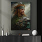 Portrait Of A Celtic Warrior, Victorian Warrior Canvas Painting, Wall Art Decor - Warrior Poster Gift