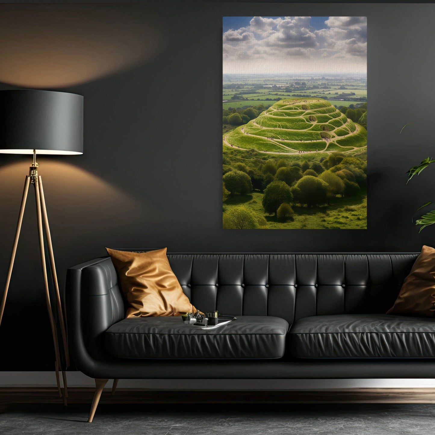 The Legendary Hill Of Tara, St Patrick's Day Canvas Painting, Patricks Day Wall Art Decor, Nature Poster Gift