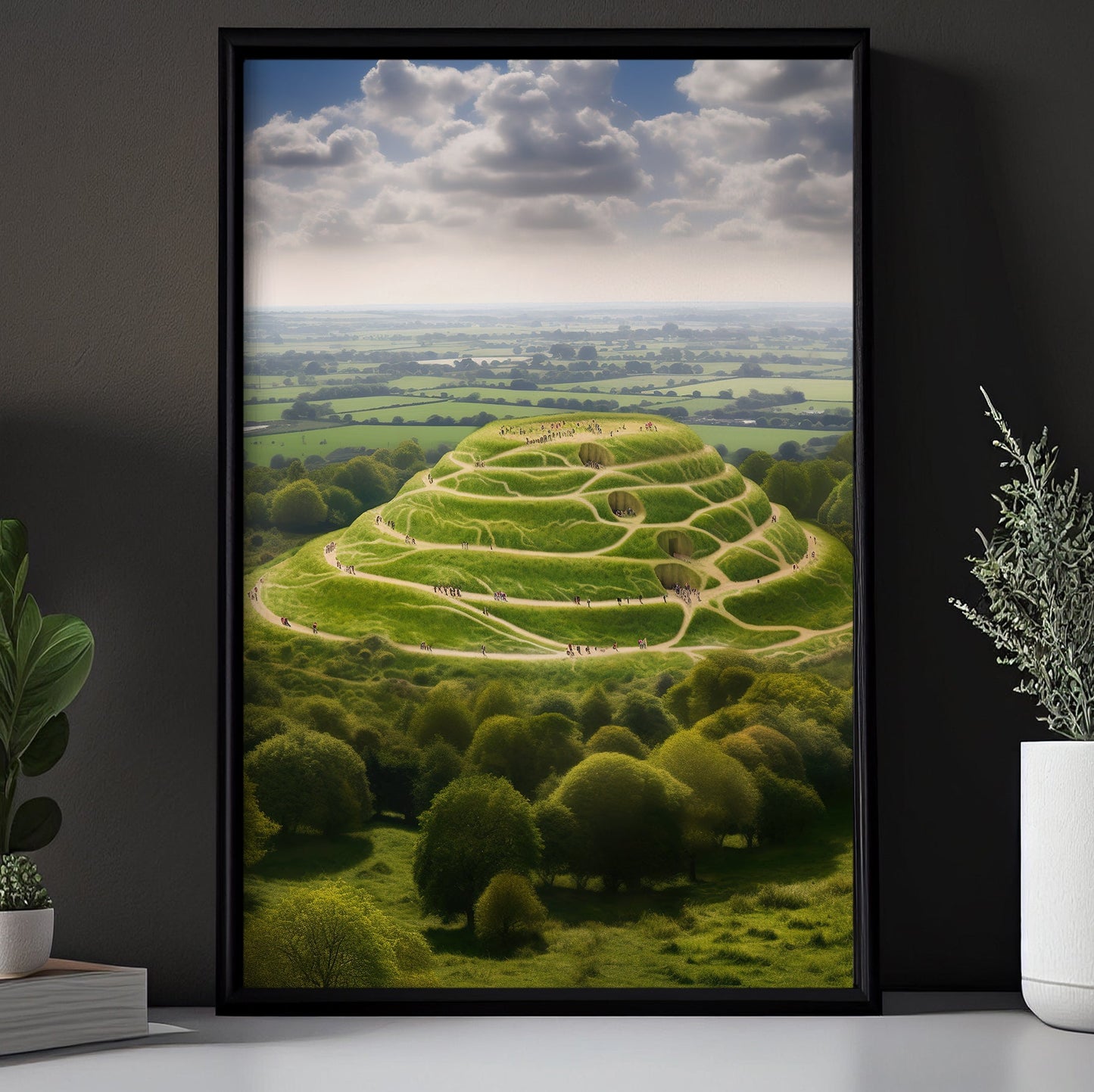 The Legendary Hill Of Tara, St Patrick's Day Canvas Painting, Patricks Day Wall Art Decor, Nature Poster Gift