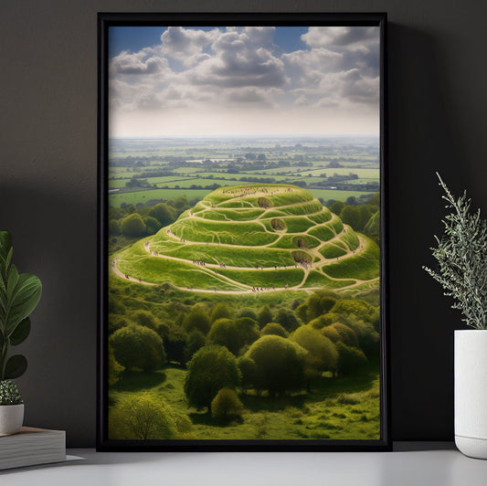 The Legendary Hill Of Tara, St Patrick's Day Canvas Painting, Patricks Day Wall Art Decor, Nature Poster Gift