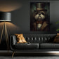 Shih Tzu Dog In Suit, Victorian Dog Canvas Painting, Victorian Animal Wall Art Decor, Poster Gift For Shih Tzu Dog Lovers