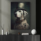 Gentlemen Dalmatian In Victorian Style, Victorian Dog Canvas Painting, Victorian Animal Wall Art Decor, Poster Gift For Gentlemen Dalmatian Lovers