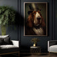 Basset Hound In Suit Style, Victorian Dog Canvas Painting, Victorian Animal Wall Art Decor, Poster Gift For Basset Hound Lovers