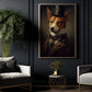 Victorian Corgi, Victorian Dog Canvas Painting, Victorian Animal Wall Art Decor, Poster Gift For Corgi Dog Lovers