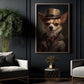 Chihuahua In Victorian Suit Style, Victorian Dog Canvas Painting, Victorian Animal Wall Art Decor, Poster Gift For Chihuahua Dog Lovers