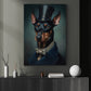 Doberman Pinscher In Victorian Style, Victorian Dog Canvas Painting, Victorian Animal Wall Art Decor, Poster Gift For Doberman Pinscher Dog Lovers