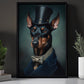 Doberman Pinscher In Victorian Style, Victorian Dog Canvas Painting, Victorian Animal Wall Art Decor, Poster Gift For Doberman Pinscher Dog Lovers