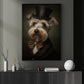 Gentlemen Victorian West Highland White Terrier, Victorian Dog Canvas Painting, Victorian Animal Wall Art Decor, Poster Gift For Westie Dog Lovers