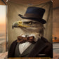 Victorian Eagle Fleece Blanket - Regal Eagle Sherpa Blanket, Woven Blanket Gift For Eagle Lovers, Victorian Animal Lovers