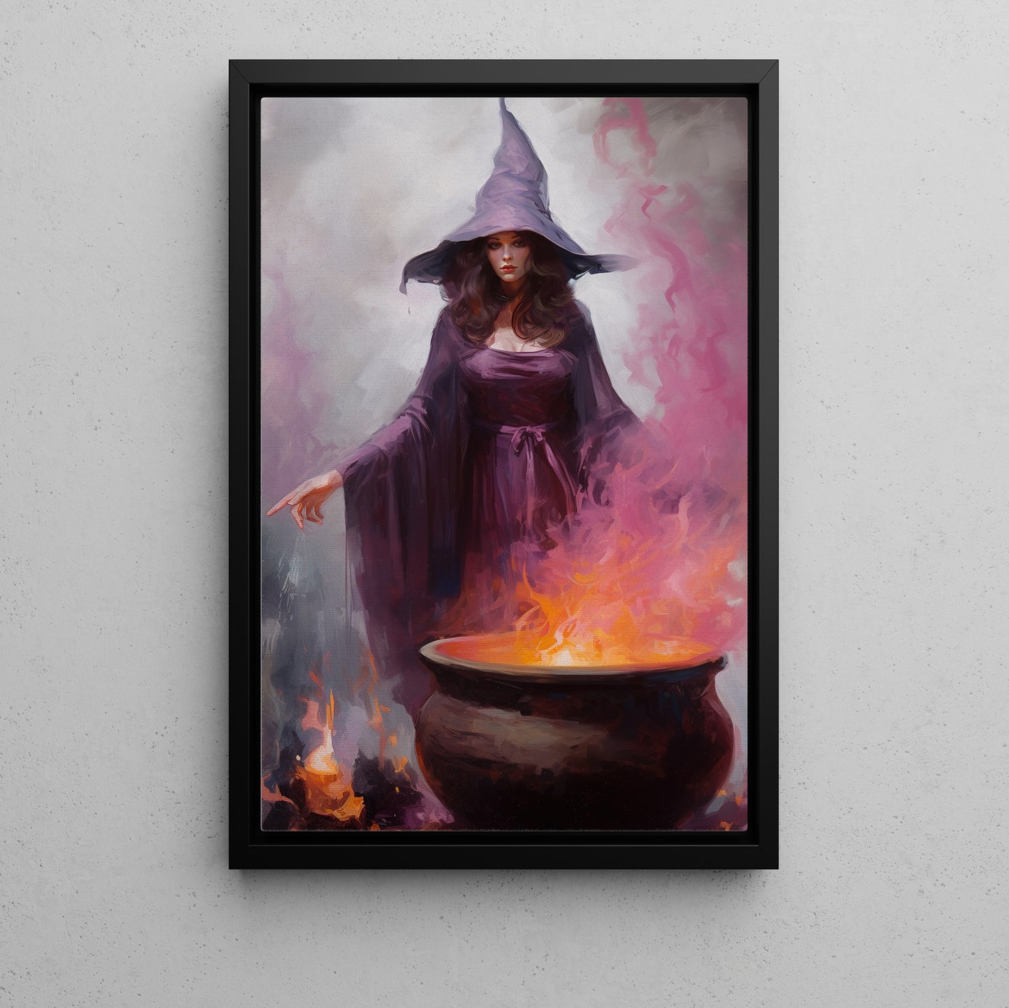 A Witch's Power, Gothic Canvas Painting, Mystery Witch Wall Art Decor, Poster Gift For Witch Lovers