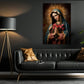 Celestial Mercy The Virgin's Embrace, Virgin Canvas Painting, Blessed Wall Art Decor, Poster Gift For Christian Lovers