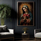 Celestial Mercy The Virgin's Embrace, Virgin Canvas Painting, Blessed Wall Art Decor, Poster Gift For Christian Lovers