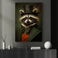 Elegant Raccoon Gentleman, Victorian Raccoon Canvas Painting, Victorian Animal Wall Art Decor, Poster Gift For Raccoon Lovers